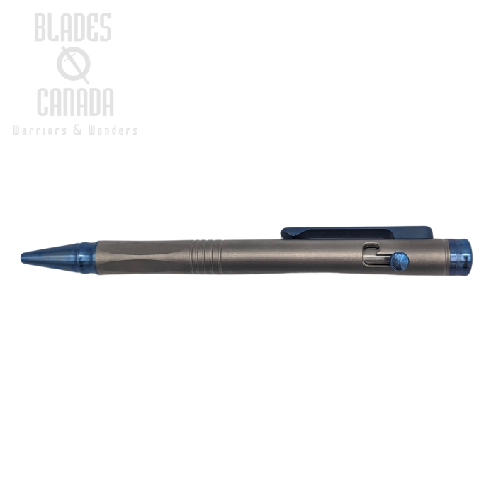 Spartan Blades Grafi Pen, Titanium Blue Anodized, SP2BL